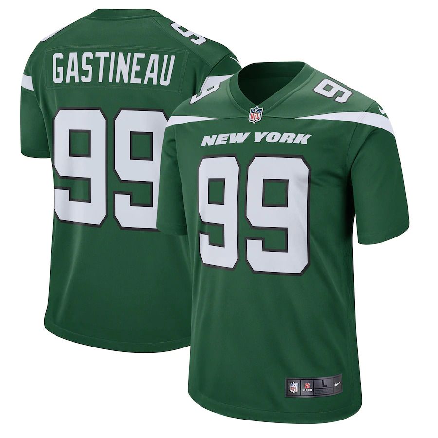 Men New York Jets #99 Mark Gastineau Nike Gotham Green Retired Player Game NFL Jersey